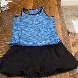 Tail tennis skirt and top